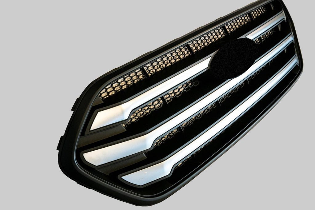 For Ford Transit Custom Front Grille OEM Style New Shape (Matte Black –  Van-X