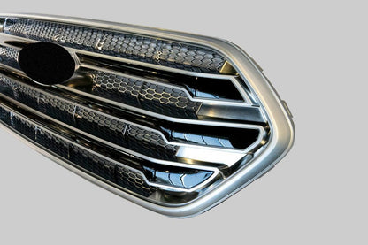 For Ford Transit Custom Front Grille OEM Style New Shape (Matte Chrome Base) Painted and Ready to Fit
