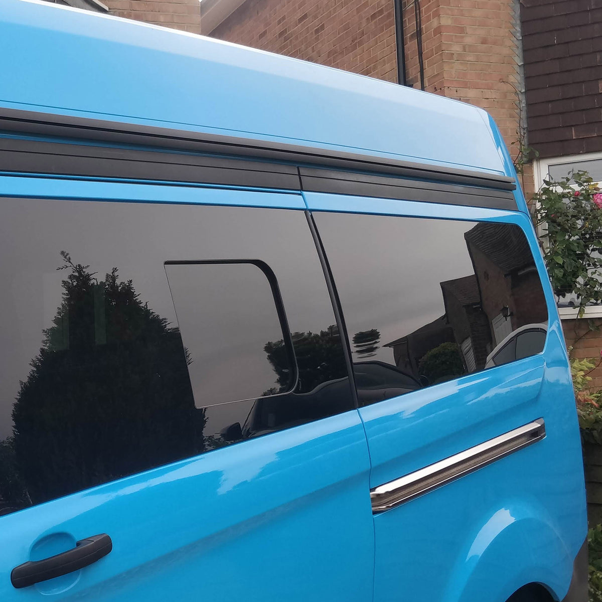 For Transit Custom High-Roof ONLY Awning Rails Swb , Mwb, Lwb (Black ...