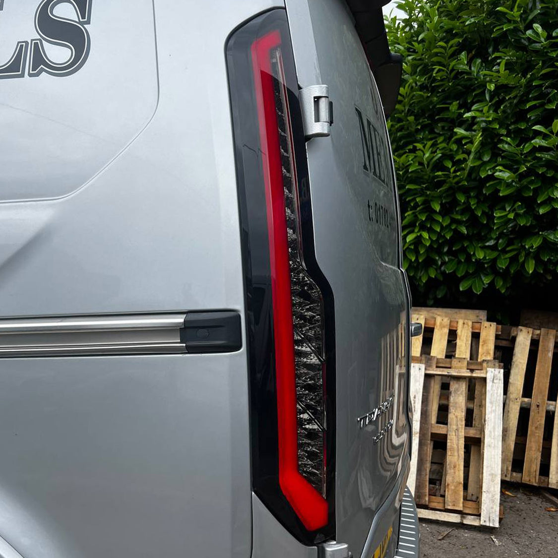 Small Custom Rear Led Light For Ford Transit Custom MK2 Sequential Indicator LED Rear Lights Smoke ...