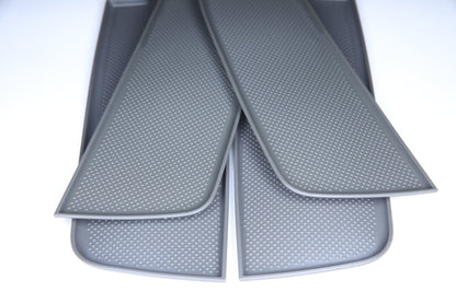 VW T5, T5.1 NEW Door Pocket Inserts, Rubber, Door Liner (Dark Grey) Both Captains Seats Interior Styling Latest accessories