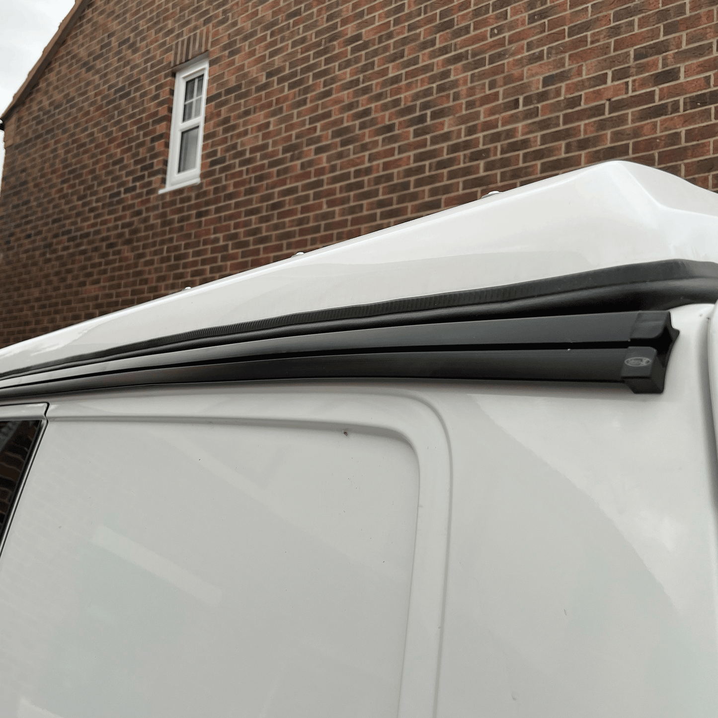 VW T6 Awning Rails (Black) Ideal for Campervan Drive-Through Awning, Compatible with Reimo Awning
