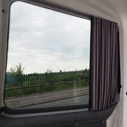 VW day van T6.1 Transporter Premium black out 1 x Barndoor Window Curtains with rails, ideal self build conversion Van-X