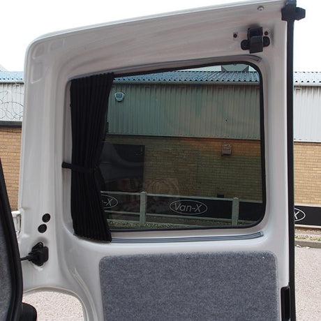 For Ford Transit MK7 Camper Van 1 x Barndoor Window Blackout Curtains and Rails Van-X