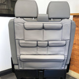 Airson Ford Transit Custom Seat Dùbailte Leatherette Back Seat Eagraiche