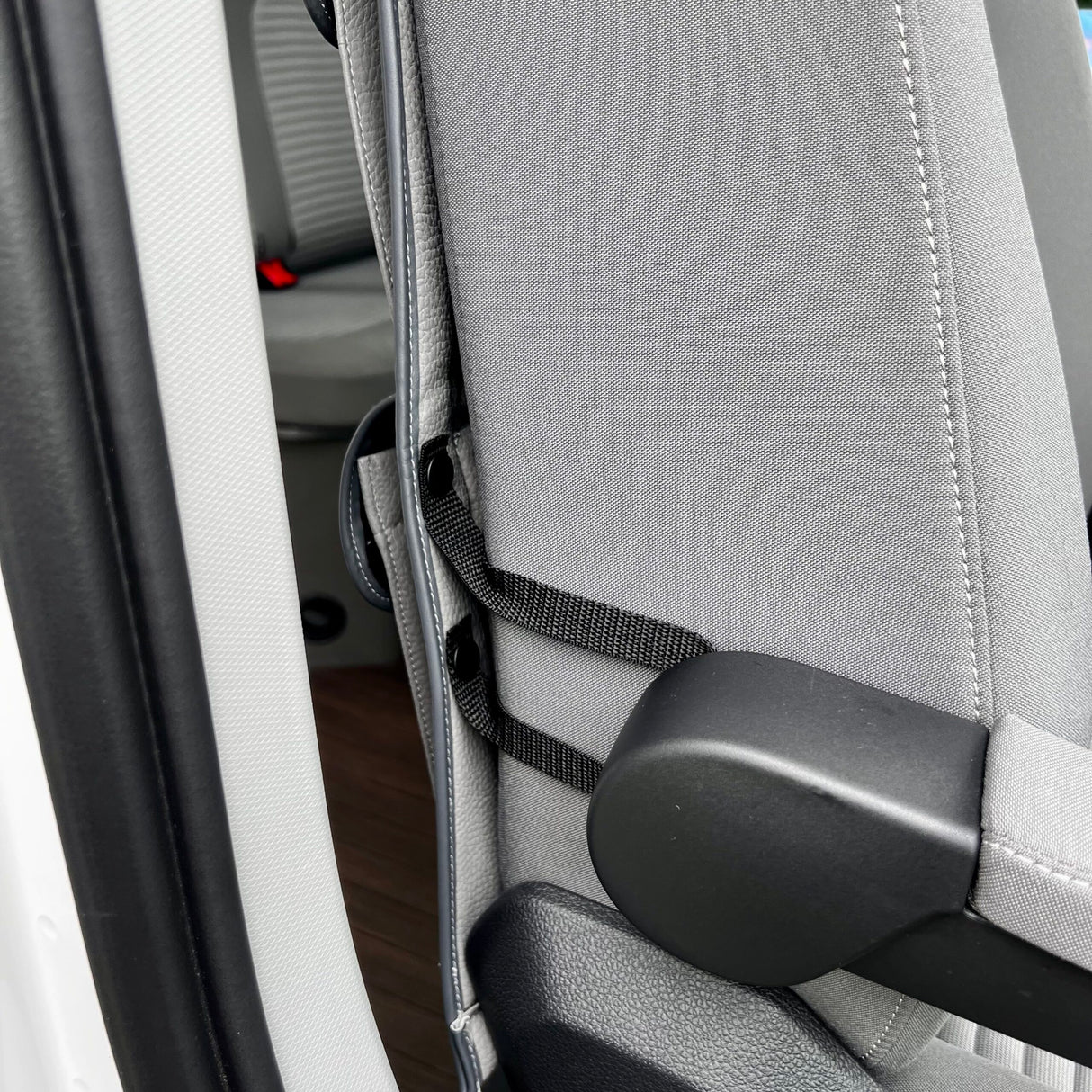 VW California Ocean, Coast, Beach Campervan Single / Seat Caiptean Eagraiche Seat Cùil Leatherette