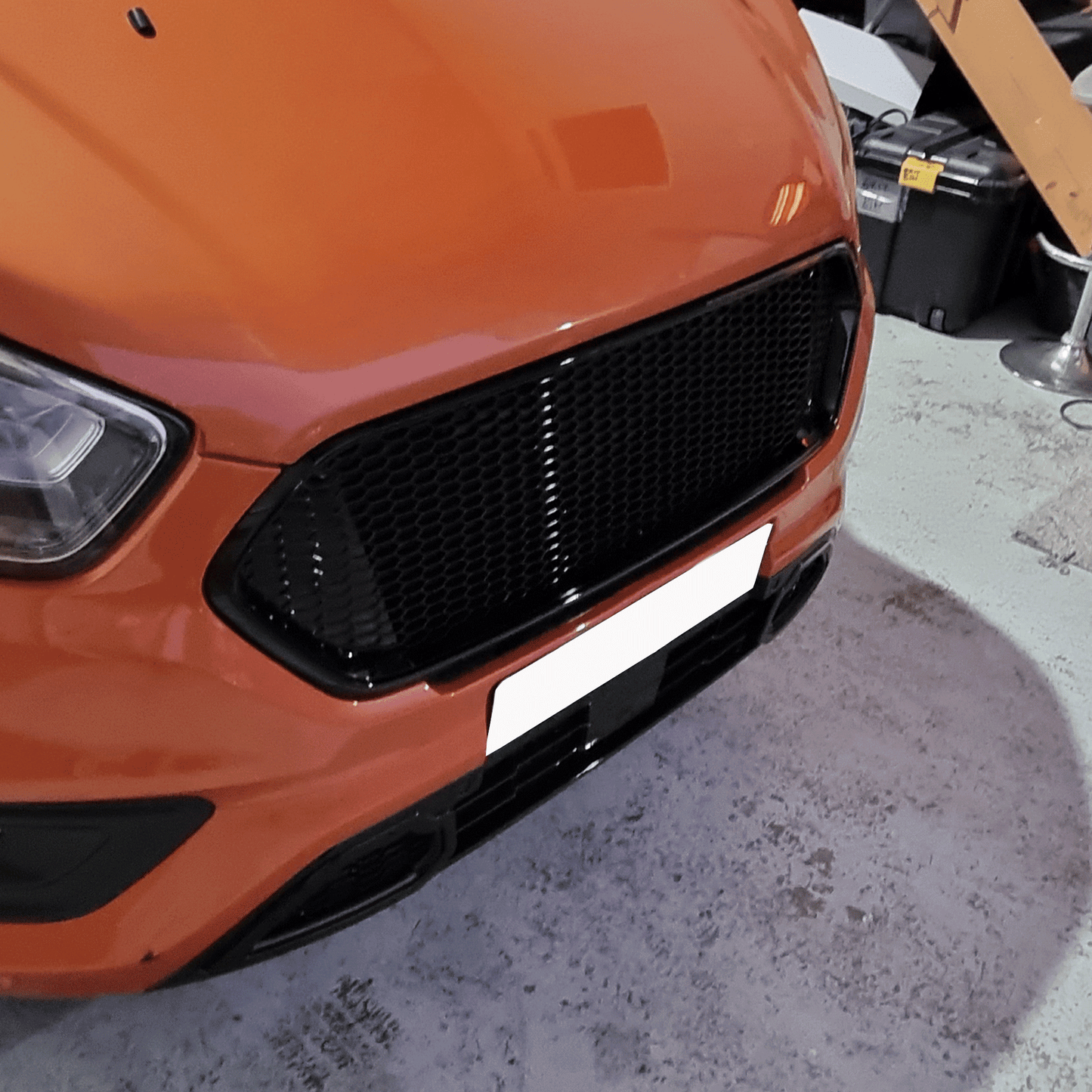 For Ford Transit Custom Complete Front Grille Set New Shape Gloss Black Bundle ONLY Painted and Ready to Fit