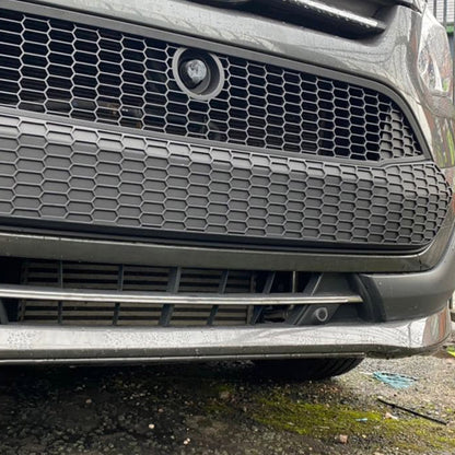 For Ford Transit Custom Front Grille Honeycomb Modified 2012 - 2018 MK1 Matte Black Painted and Ready to Fit