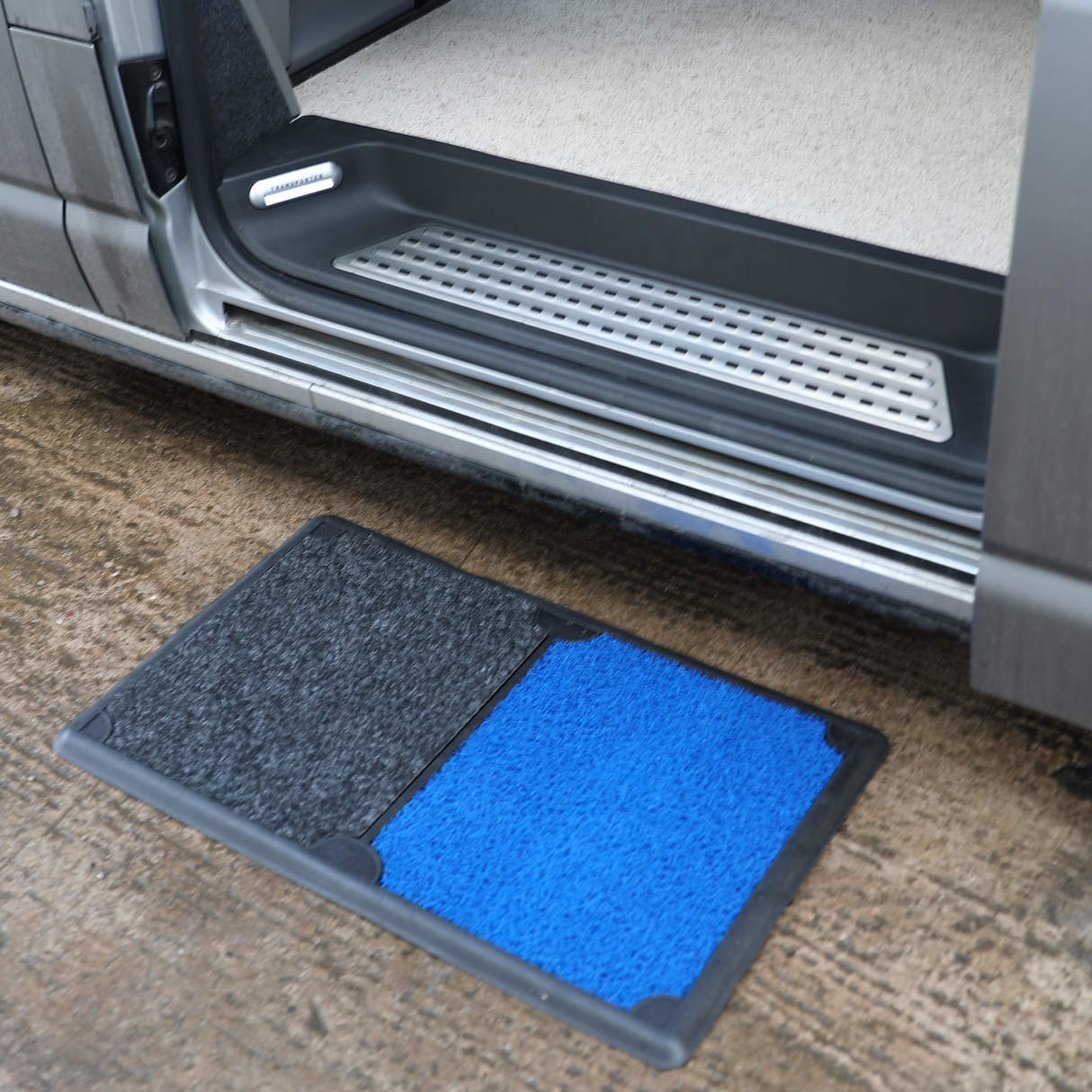 Van-X Disinfectant Sterilizer Door, Floor Entrance Mat Two-Tone