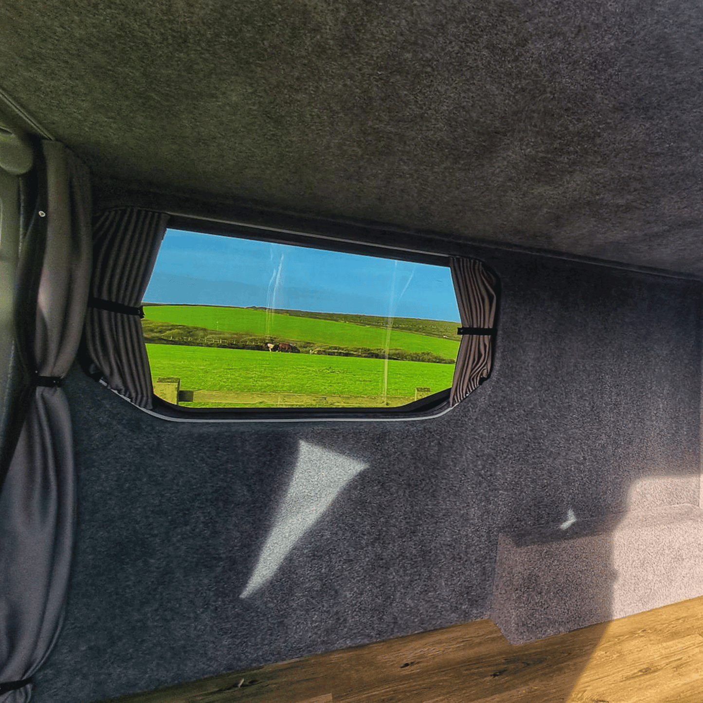 Vauxhall Vivaro Premium 3 x Side Window Curtains Van-X