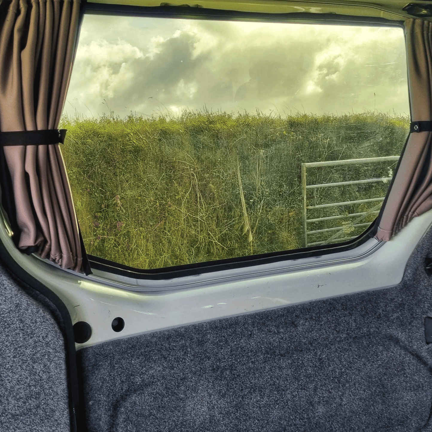 Vauxhall Vivaro Premium 3 x Side 1 x Barndoor Window Curtains Van-X
