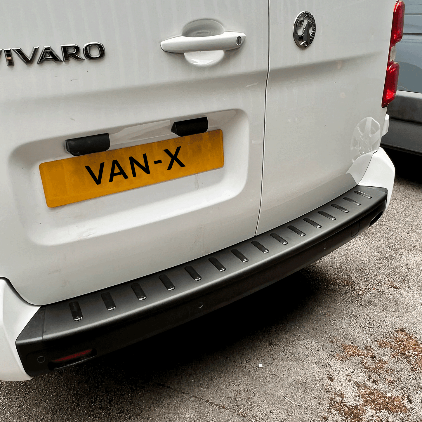 Vauxhall Vivaro Rear Bumper Protector Black Plastic, Campervan, Motorhome, Auto-Sleeper