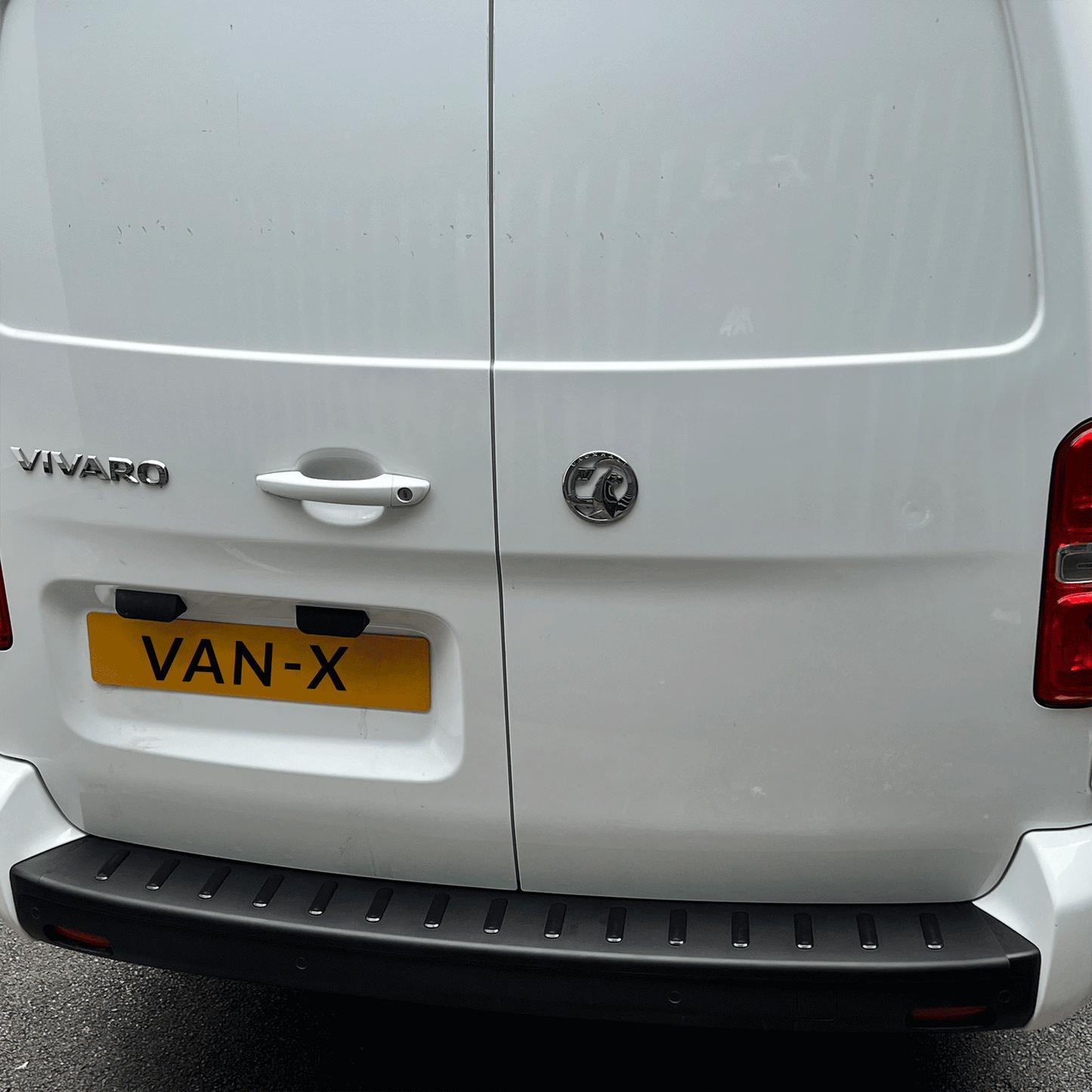 Vauxhall Vivaro Rear Bumper Protector Black Plastic, Campervan, Motorhome, Auto-Sleeper