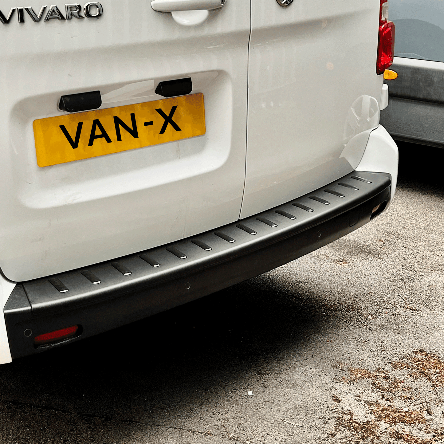 Vauxhall Vivaro Rear Bumper Protector Black Plastic, Campervan, Motorhome, Auto-Sleeper