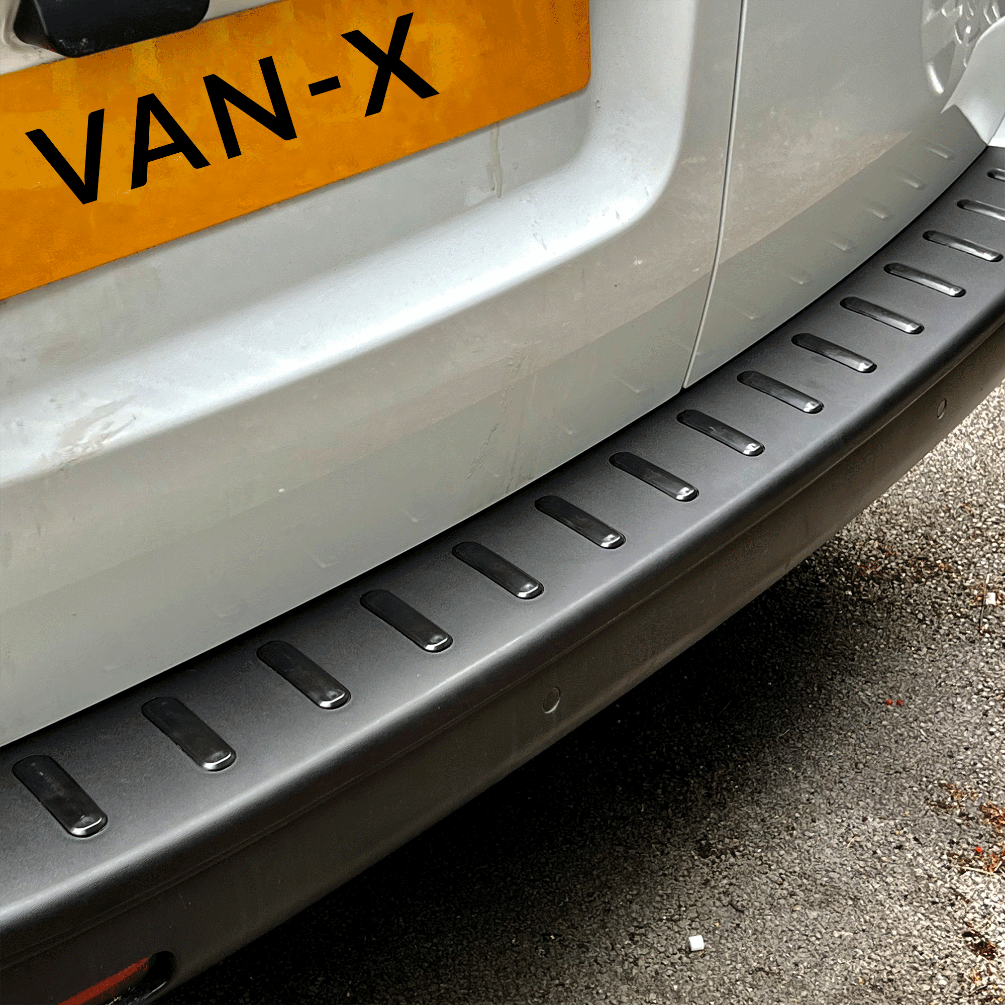 Vauxhall Vivaro Rear Bumper Protector Black Plastic Campervan Motorh Van X