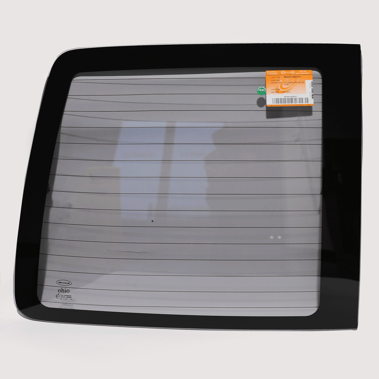 VW T4 Transporter Barndoor Heated Glass Window (Green Tint)
