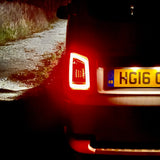 VW T5 Transporter MK3.1 Van Barndoor LED Rear Lights Clear Ideal LED Full Frame Led Light- Bar