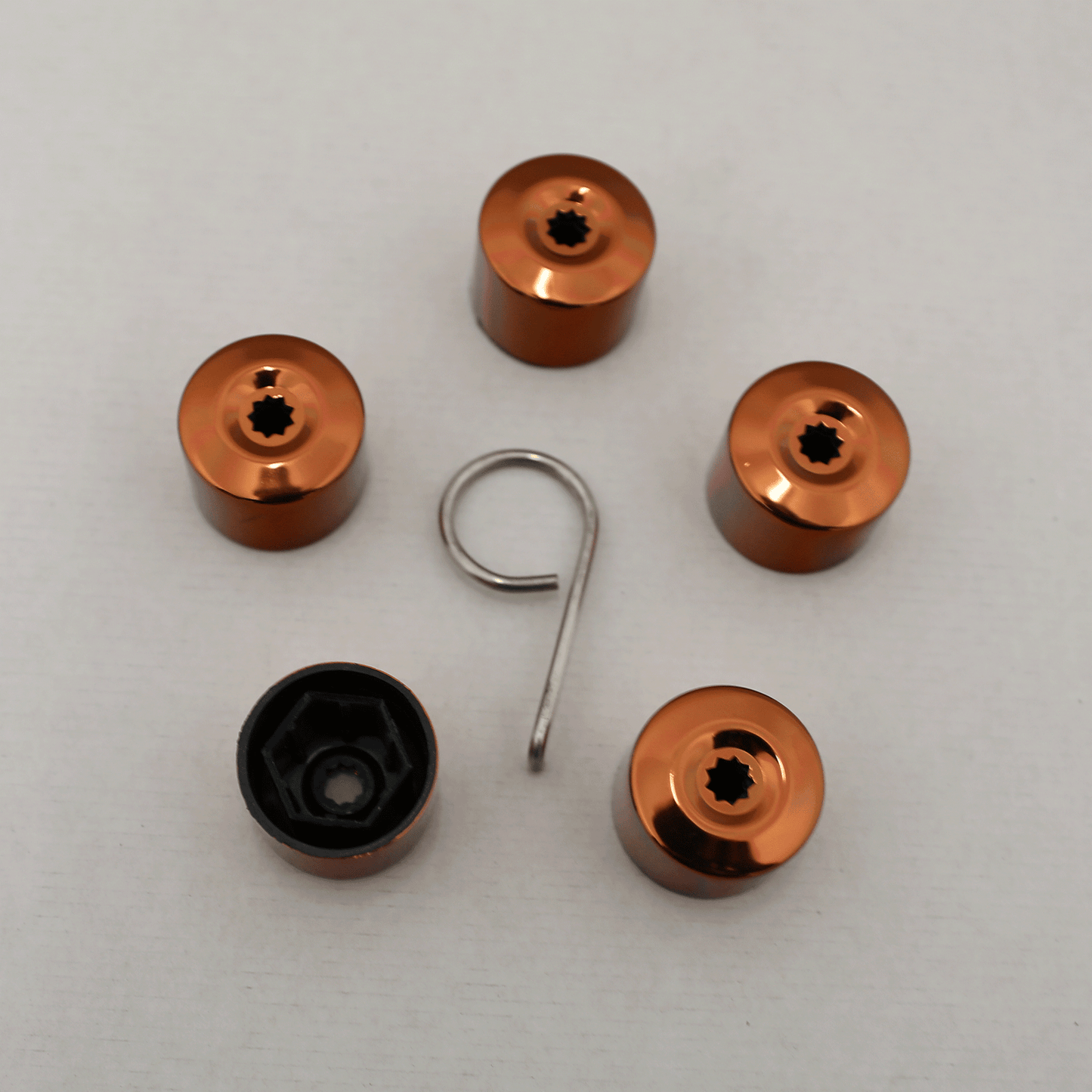 Bronze Protective Wheel Nut / Bolt Covers 17Mm (Set of 20)